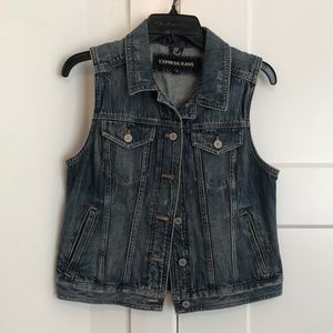 Express denim vest